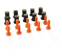 10PCS Motorcycle Accessories 5mm Windshield Bolt Screw Kit For Yamaha XVS950 XVS1300 XVS TDM900 TDM850 TDM 850 900(Orange)