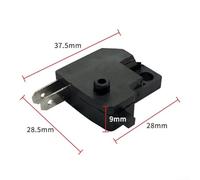 10Pcs Motorcycle Brake Light Stop Lever Switch for Front Left Right Handlebar Clutch Control Compatible with Most Motorcycles (10Pcs Left)