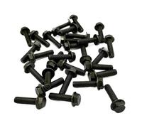 10pcs Motorcycle Flange Hex Head Screws M6 M8 20mm 30mm 40mm 50mm Length 1 25mm Pitch Compatible With ATV Scooter Moped Bike Parts(10pcs M6X50)