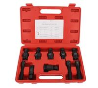 10Pcs Motorcycle Flywheel Puller Kit, Carbon Steel Engine Flywheel Puller Set with 5 Single and 5 Double Ended Tools, Small Engine Flywheel Removal Tool for Scooter ATV