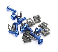 10Pcs Motorcycle M6 Fairing Bolts Kit Spire Speed Fastener Clip Screw Nut Stainless Steel Durable Complete Set