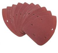 10pcs Mouse Sander Pads Sanding Sheets 60 Grits 5 Holes Detail Sander Hook and Loop