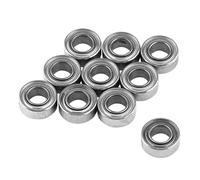 10pcs MR63ZZ Deep Groove Ball Bearings,Double Shielded Miniature Ball Bearings 3x6x2.5mm Steel Low Noise Micro Rings for 3D Printer, Quadcopters Model Making Hobby Projects