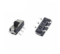 10Pcs MSS22D18 Mini Miniature SMD SMT Slide Switch 2P2T 6Pin Handle High 2mm for DVD Switch