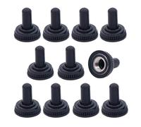 10Pcs MTS-102 103 MTS-202 203 DPDT ON-OFF-ON Toggle Switch ON-OFF 6mm Tiny Small Power Button with Waterproof Cap(Cap)