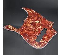 10Pcs Multi Color 10 Hole 4 String Jazz J Bass Pickguard PVC Bass Guitar Pick Black Electric Guitar Accessories electric Guitar Pick Guard Back Plate(Red)