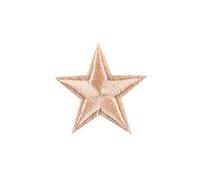 10PCS Multi-Colored Star Embroidered Patches Sew Iron On Clothing Gold Silver for Clothes Appliques Craft Sticker Stripes(Flesh)
