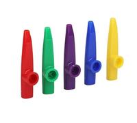 10Pcs Multi Colors Kazoo Musical Instruments for Gift, Plastic Kazoos With 10Pcs Kazoo Flute Diaphragms, Prize and Party Favors 5 Colors