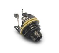 10Pcs Multi-Contact 6.35 Mono Output Jack 1/4 Jack Double Positive Tips and Double Tension Grounds for Optimal Signal Tone(Gun Color 10pcs)