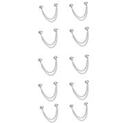 10PCS Multi-Function Magnetic Clothing Clips,T Shirt Shortening Magnets for Cinch Hems, Collar, Pants Hems Ideal for Baggy Clothes (Silver)