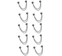 10PCS Multi-Function Magnetic Clothing Clips,T Shirt Shortening Magnets for Cinch Hems, Collar, Pants Hems Ideal for Baggy Clothes (Black)