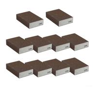 10Pcs Multi Grit Sanding Sponge Blocks for Cleaning and Polishing Wood, Metal, and Plastic (100Grit)