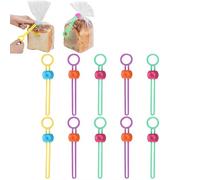 10pcs Multi-Purpose Sealer, Reusable Zip Ties,Multipurpose Zip Cable Ties,Detachable Sealing Tie Elastic Cord Organizer for Sealing Food Bags and Organizing Wires