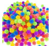 10Pcs Multicolour Mini Spiky Hedge Balls Porcupine Balls,Soft Sensory Balls in,Squeeze Stress Relief,Fun Birthday Party Favors,Novelty and Gag Toys,Squeeze Toys