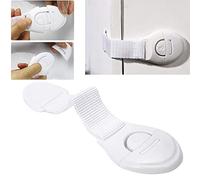 10pcs Multifunctional Child Safety Door Cabinet Drawer Ribbon Refrigerator Lock Baby Infant Cloth Wardrobe Lock Safety Protect,5pcs,China