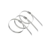 10pcs Multifunctional Metal Cable Ties 7.9mm Stainless Steel 304 Zip-Exhaust Locking Cable Tie 150-500mm IDGTTLDF(350mm)