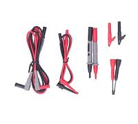 10Pcs Multimeter Test Cable Kit, Digital Multi Meter Tester Accessories, Silicone Insulated Clip Needle Probe with Gold Plated Tips, 1000V 10A Test Leads for Industrial E