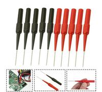 10Pcs Multimeter Test Lead Back Probes Sharp Needle Micro Pin For Banana Plug