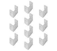 10pcs Multiple Size Galvanized Fence Panel Clip Heavy Duty Rust Resistant Metal Fastening Hardware for Enhances Security Adjustable Fence Panel Fasteners