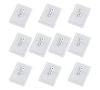10Pcs Multipurpose Clear Envelopes with String Tie for Receipts and Papers Clear File Directory Document Owner Portable Bag Supply Planner Multi Color Pouches