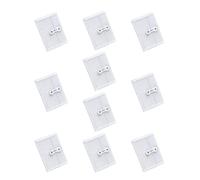 10Pcs Multipurpose Clear Envelopes with String Tie for Receipts and Papers Clear File Directory Document Owner Portable Bag Supply Planner Multi Color Pouches
