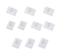 10Pcs Multipurpose Clear Envelopes with String Tie for Receipts and Papers Clear File Directory Document Owner Portable Bag Supply Planner Multi Color Pouches