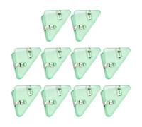 10Pcs Multipurpose Triangle Shape File Clips 2x1.54Inch Triangle Paper Clamp for Offices School Supplies Document Clips