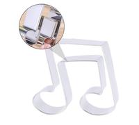 10pcs Music Note Cookie Cutter Baking Tool Stainless Steel | Silver Finish, Heat Resistant Shaping, for Pastry Dough and Candy, Bakery Production and Cake Shops