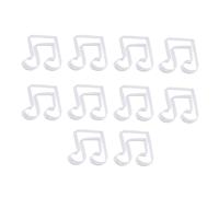 10pcs Music Note Cookie Cutters Baking Tools Stainless Steel | Silver Finish, Easy to Clean, Shapes Cookies, Sponge Cake and Sandwich Bread, Suitable for Home Bakers