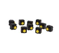 10pcs Mute Button 6 * 6 * 7.3mm Silent Switch Wireless Mouse Wired Mouse Button Switch Yellow Push Button Switch IDGTTLDF