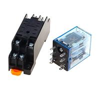 10pcs MY2P HH52P MY2NJ DPDTMiniature Coil Generalelectromagnetic Intermediate Relay Switch withSocket Base LED AC 110V 220V DC 12V 24V(Dc,36V)
