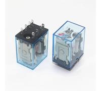 10Pcs MY2P HH52P MY2NJ Relay Coil General DPDT Micro Mini Electromagnetic Relay Switch With LED AC 110V 220V DC 12V 24V 380V(AC110V)