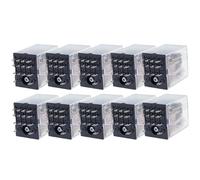 10Pcs MY4NJ HH54P MY4N-J 14 Pin AC/DC 12V 24V 36V 48V 110V 220V 380V Mini Relay Intermediate Electromagnetic Relay(AC,48V)