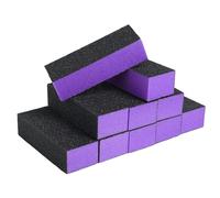 10pcs Nail Buffer Block, 3 Sided Nail Sanding Supplies, 60/100 Grit Nail Buffer Set, for Gel Nails Salon Home Use