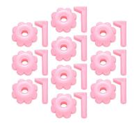 10pcs Nail Tip Display Stand PVC Manicure Practice Holder Pink | Personal and Professional Use, Easy to Assemble and Disassemble, Compact Design, Elegant Appearance
