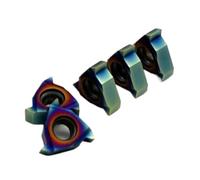 10pcs Nano Blue MMT11ER AG60 Hard Alloy CNC Machine Tool For Machining Stainless Steel Thread Turning Tools