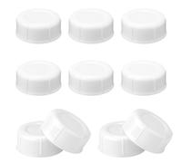10pcs Narrow Bottle Caps for Dr Brown and Medela Bottles, BPA Free Replacement Bottle Caps Travel and Storage with Seal for Ameda Bottles (White)