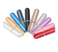 10PCS Nasal Inhaler Tubes for Essential Oils Refillable Nasal Inhaler Tubes Aluminum and Glass (Silver)