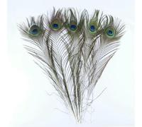 10PCS Natural Big Eyes Peacock Feather 25-80CM Feathers for Party Home Decorative Peacock Plume-40-50cm