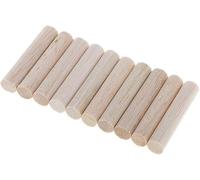 10Pcs Natural Blank Round Unfinished Balsa Wood Wooden Sticks Dowel Rods for DIY Crafting Model Making Crafts Decoration (50mm)
