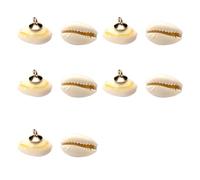 10pcs Natural Conch Shell Buttons with Unique Patterns for Fashion Designers and Craft Project Clothing Supply Craft Clothing Button Set