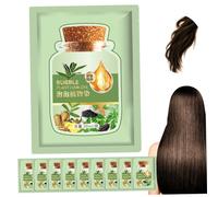 10Pcs Natural Plant Hair Dye Long-lasting Refreshing 30ml Bubble Hair Dye Natural Hair Dye Bubble Plant Hair Dye Mild Hair Caring Fast Coloring Bubble Plant Hair Dye, Chestnut Brown