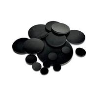 10pcs NBR Rubber Gaskets Set - Solid Round Seal Pads | Diameter 10-100mm, Thickness 1-5mm, Black(20mmx5mm)