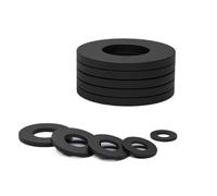 10pcs NBR Rubber Washers - Black Flat Gasket, Thick 2-3mm Screw Sealing Rings for Leak Proof & Vibration Absorption(14x28x3mm)