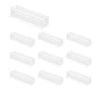 10pcs Neon Rope Light Mounting Brackets for Govee, Clear & Adhesive LED Strip Install Fixing Mounting Clips Waterproof Neon Rope Light Wall Mount Holder for Wood Glass Marble Tile