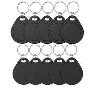 10pcs NFC Tags NTAG215 Black NFC Cards NFC Key fob, Blank NFC 215,504 Bytes Programmable,Compatible Android iPhone and NFC Enabled Mobile Devices