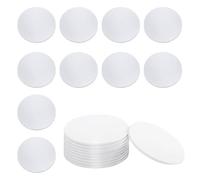 10pcs NFC Tags, NTAG215 Stickers NFC Chip Rewritable Coin Card, 25mm Round, 504 Bytes Memory Fully Programmable, Compatible with Most NFC-Enabled Devices - White