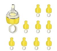 10Pcs Nipple Bottle Brushes - High Density Sponge Nipple Cleaner, Gentle Pacifier Scrubber | Universal Mini Brush for Water Bottle Caps,Breast Pump Parts, 10Pcs Milk Washing Tools Scrubber