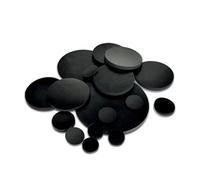 10Pcs Nitrile Rubber Gaskets Pads - Black Solid Round Seal Washers for Electronics & Automotive(20mmx3mm)