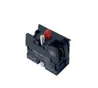 10pcs NO/NC XB2 Push Button Switch Accessory Block 10A Silver/Brass Red/Green ZB2BE101/102C IDGTTLDF(NC,Silver)